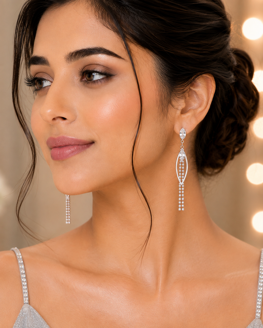 Crystal Drape Earrings