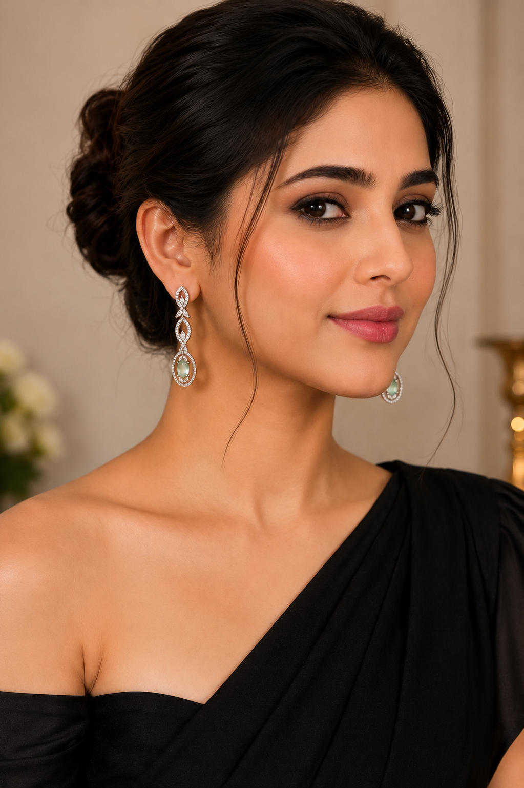 Ethereal Grace – Classic Diamond & Gemstone Earrings