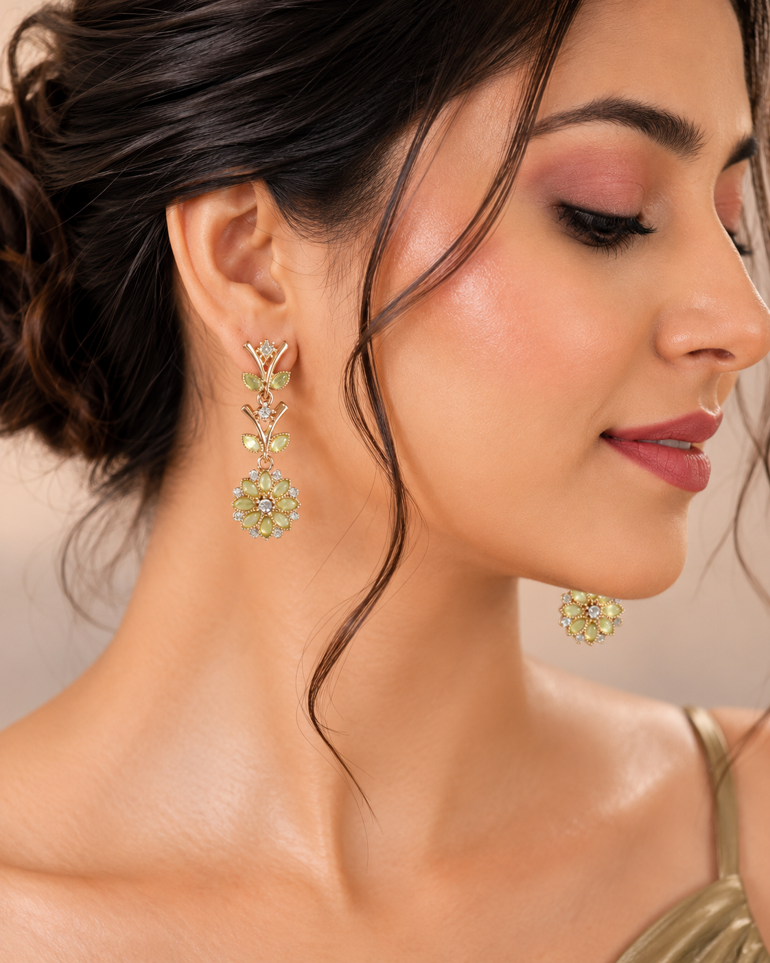 Blooming Petal Drop Earrings
