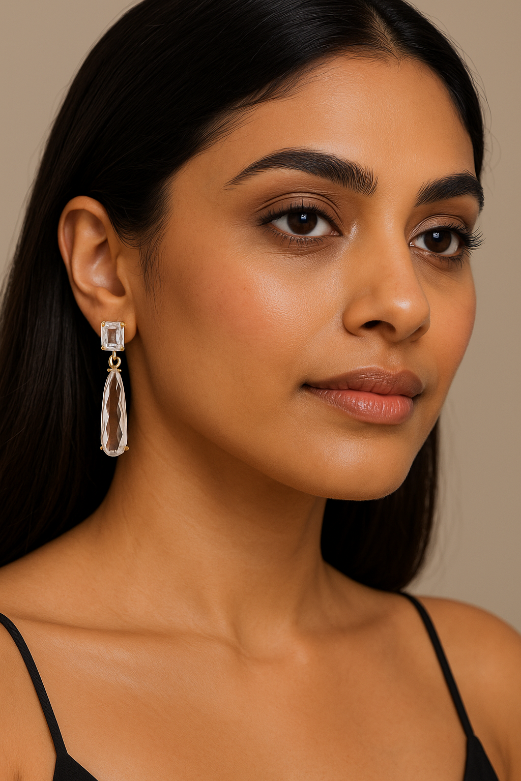 Crystal Elegance Drop Earrings