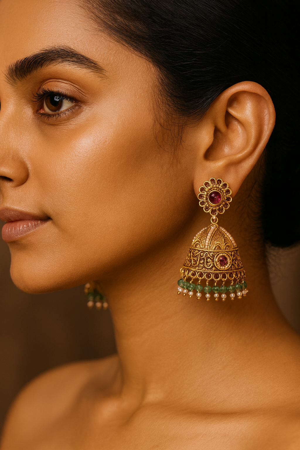 Regal Amara Temple Jhumkas