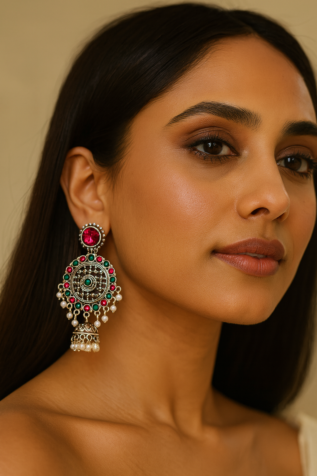 Multi Color Festive Aura Earrings