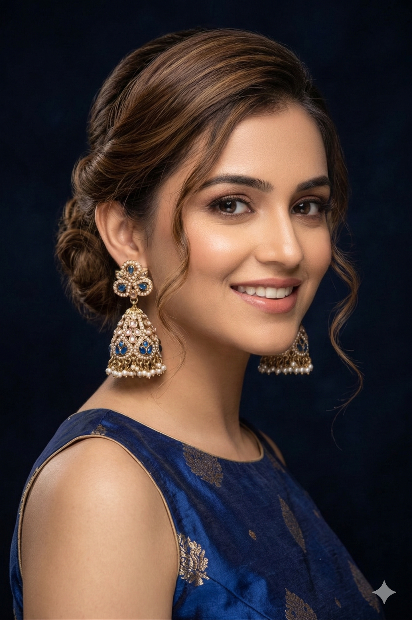 Neel Kamal Jhumkas