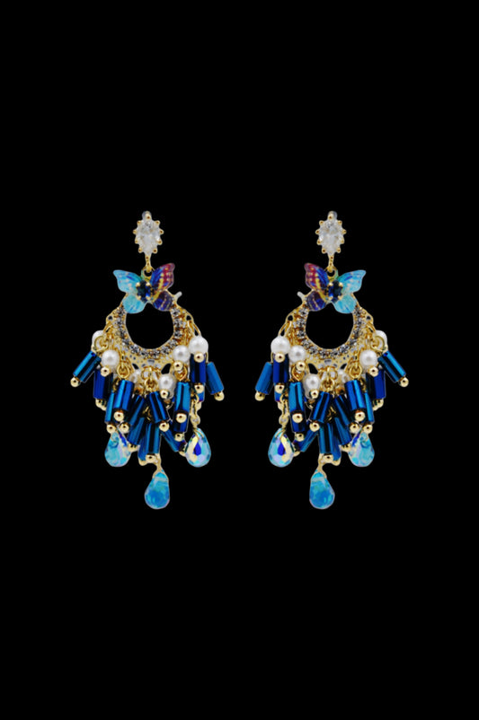 Blue Celestial Butterfly Elegance