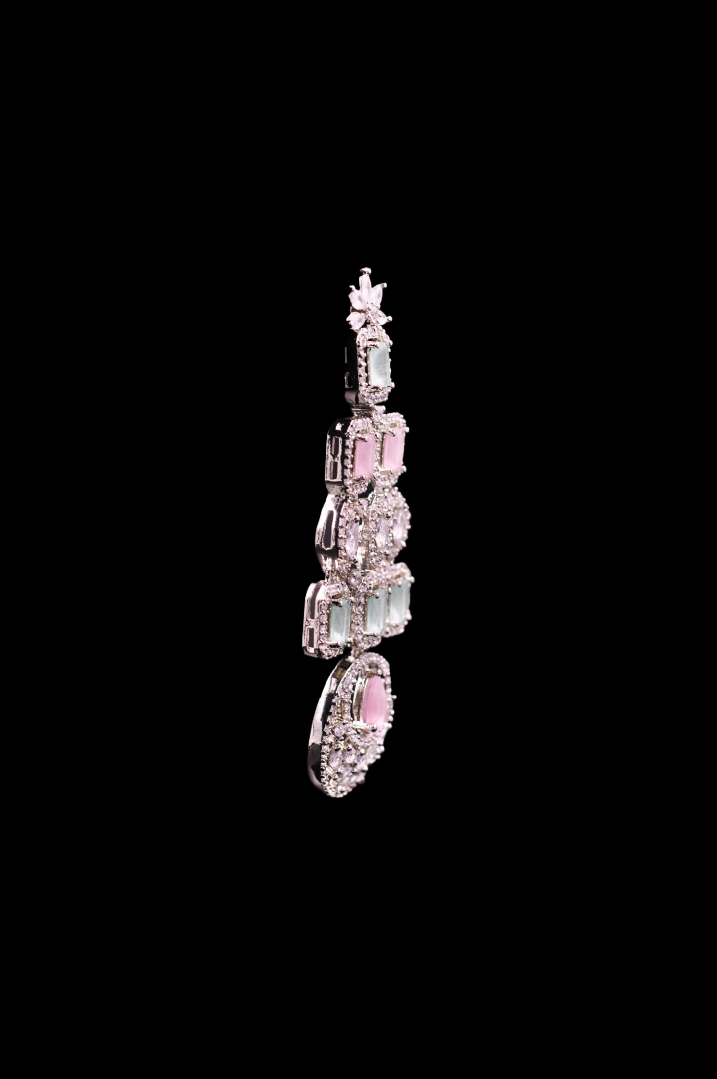 Enchanted Bloom – Pastel Gemstone Drop Earrings