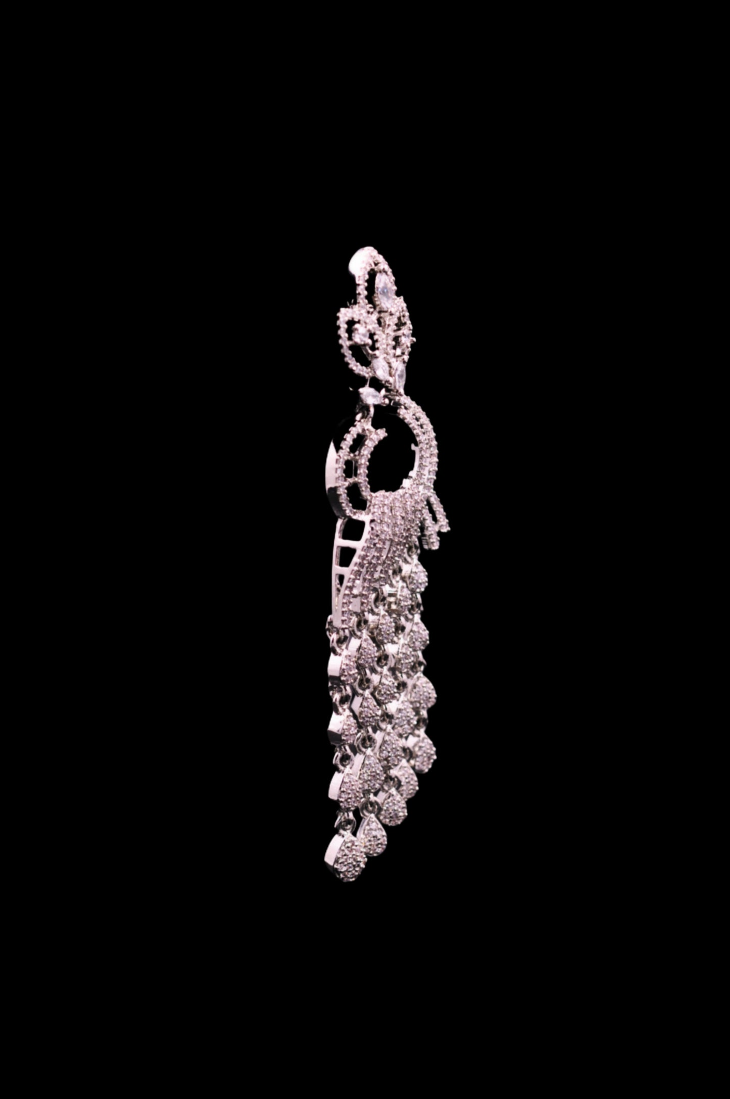 Celestial Cascade Diamond Chandelier Earrings