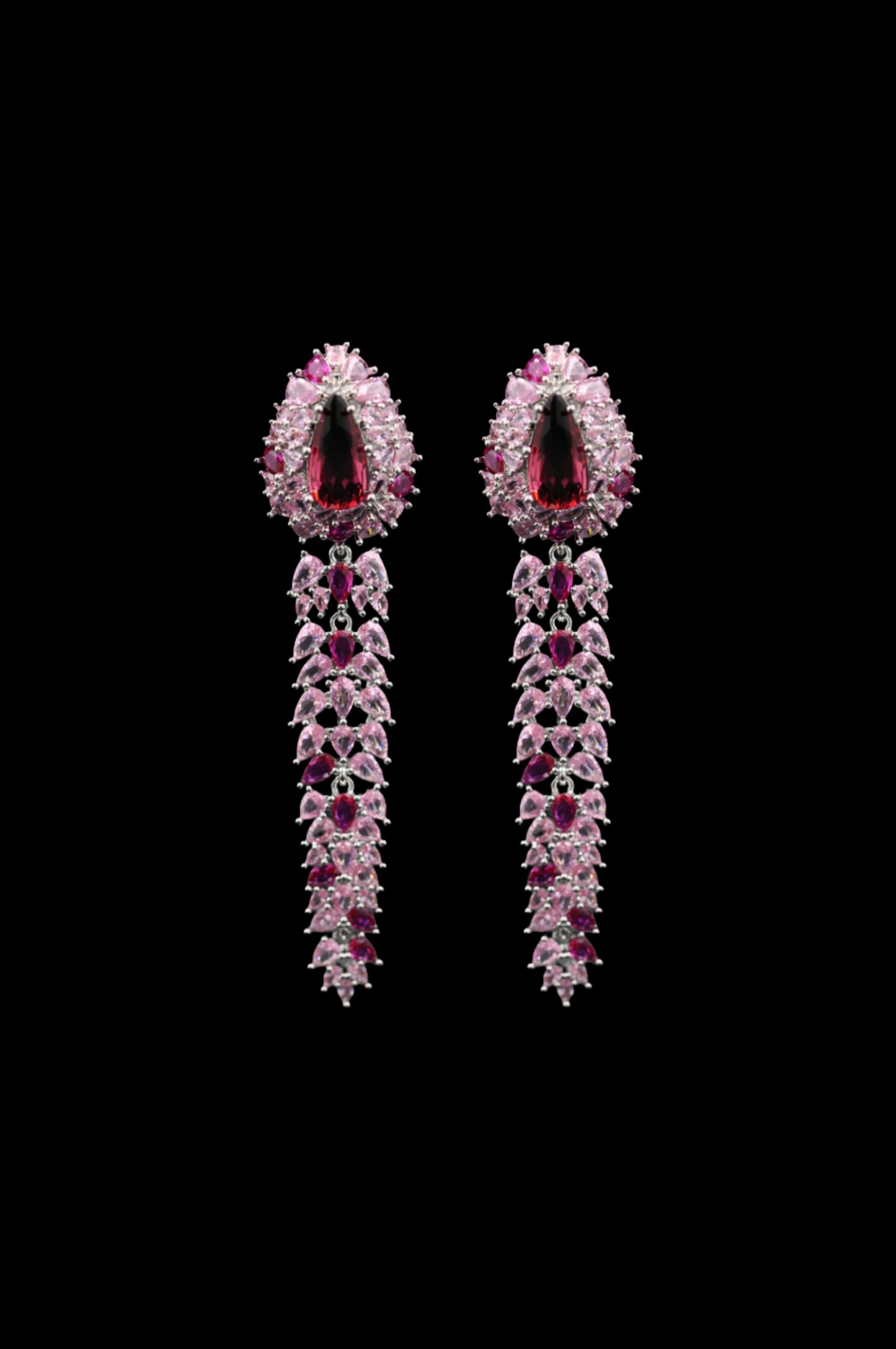 Pink Aura Statement Danglers