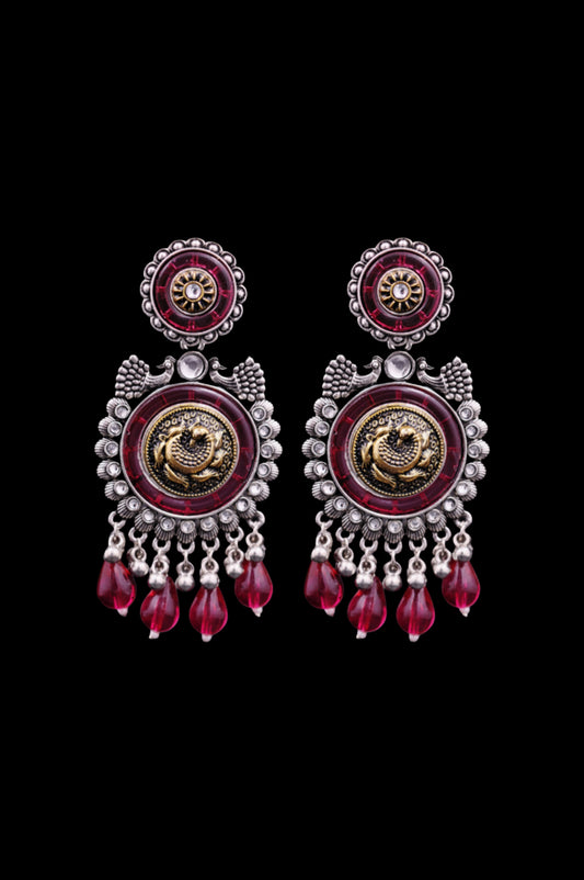 Rudra Rooh Oxidized Chandbali