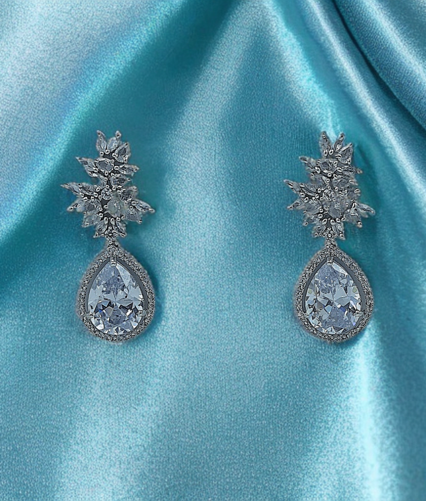 Royal Elegance Teardrop Crystal Earrings