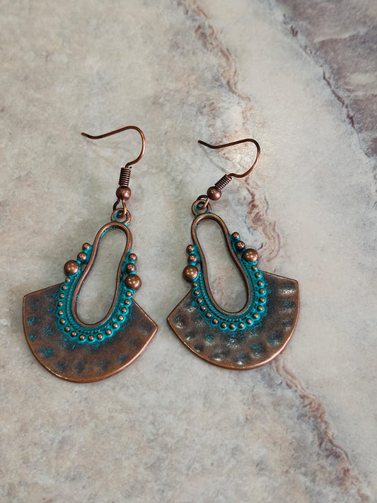 Antique Ocean Charm Earrings