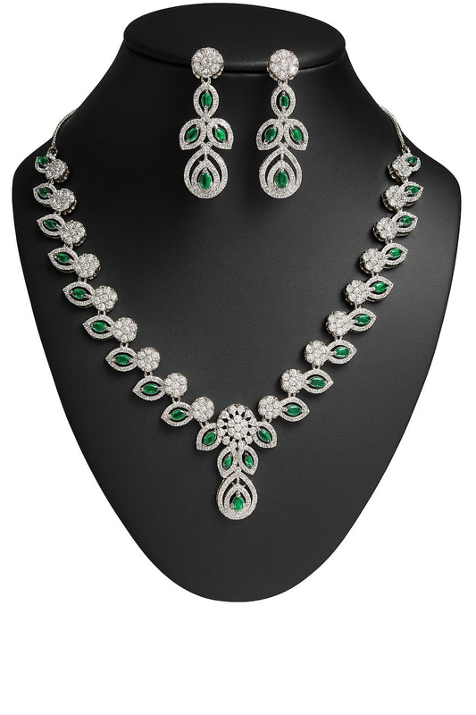 Emerald Gleam CZ Set