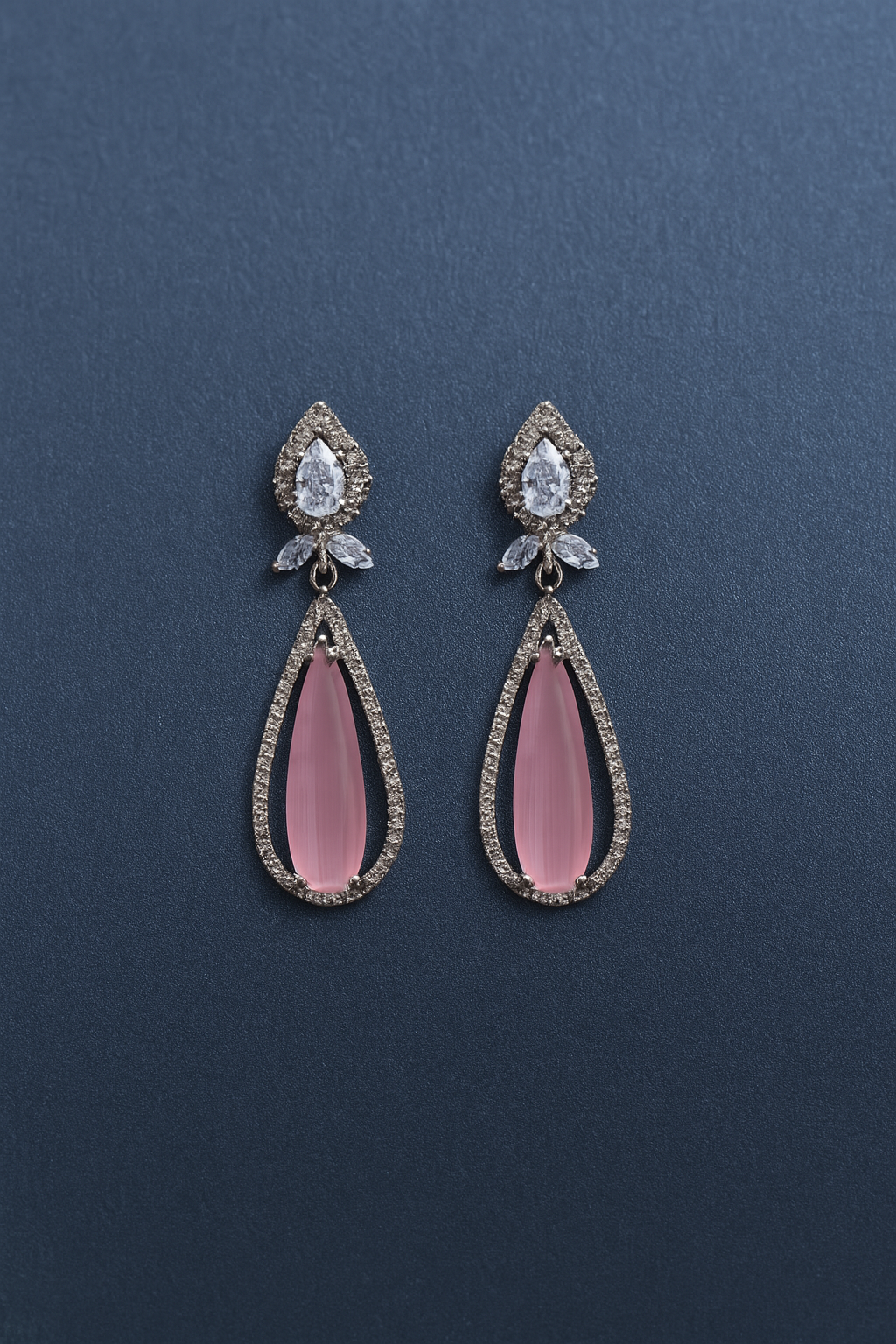 Blush Radiance Drop Earrings