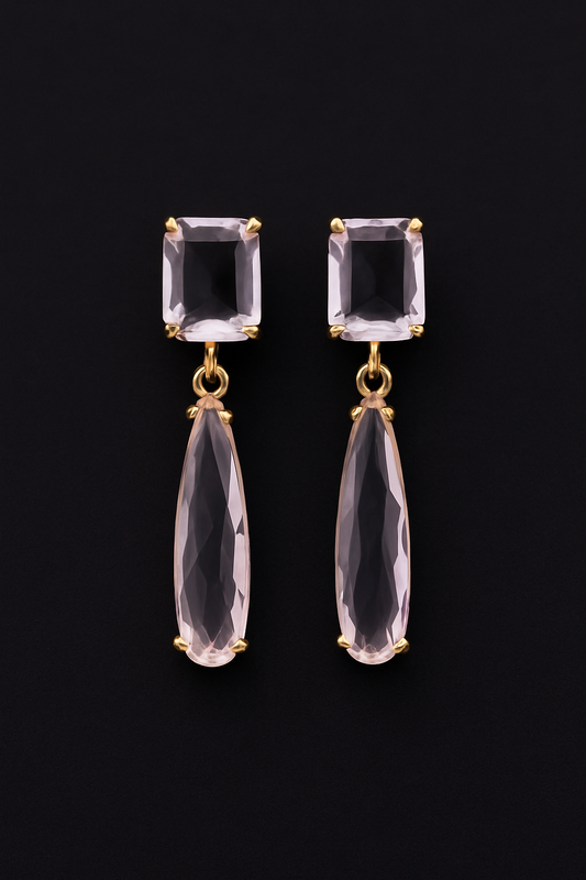 Crystal Elegance Drop Earrings