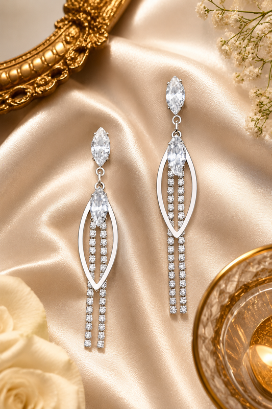 Crystal Drape Earrings