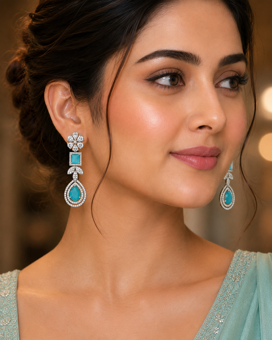 Aqua Royale Drop Earrings