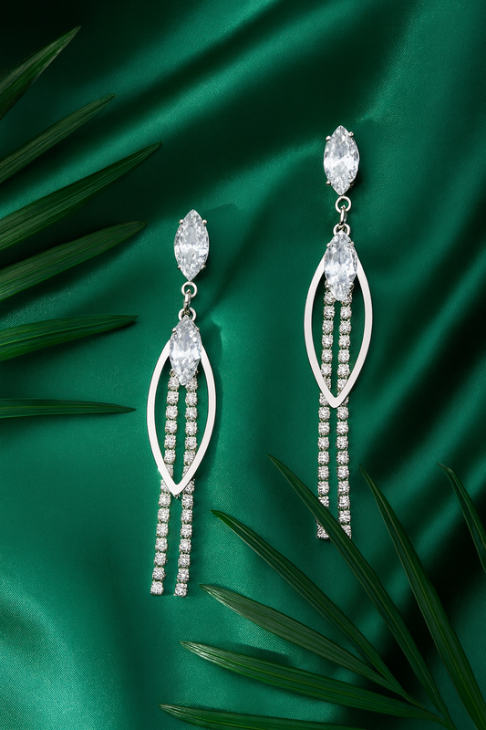 Crystal Drape Earrings