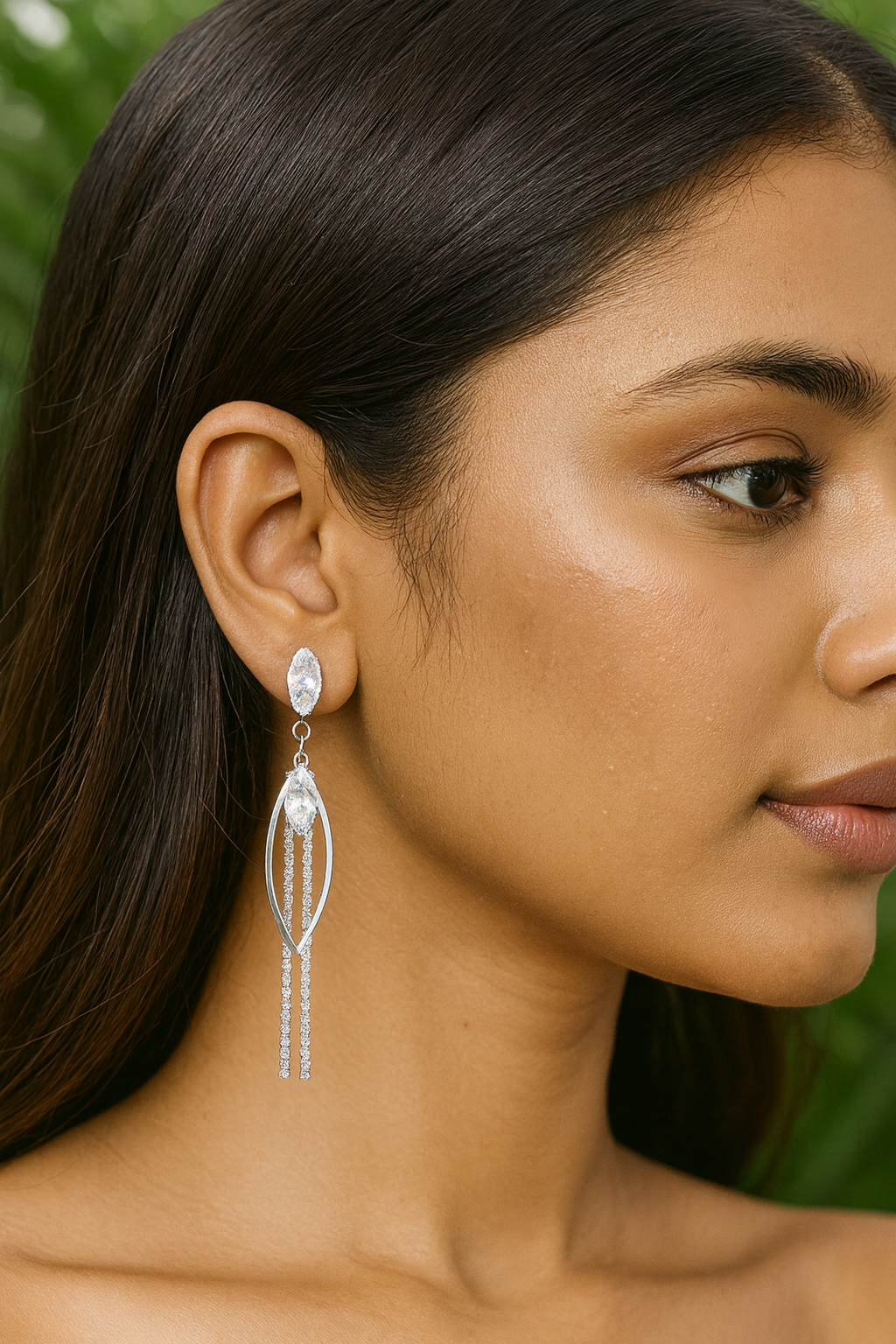 Crystal Drape Earrings