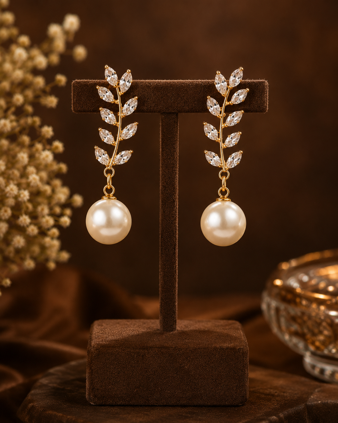 Elegance Vine Pearl Drops