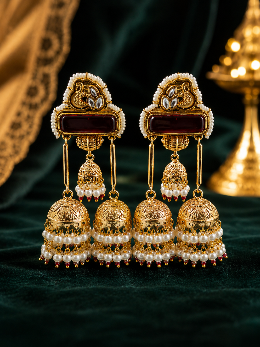 Rajsi Ruby Jhumka