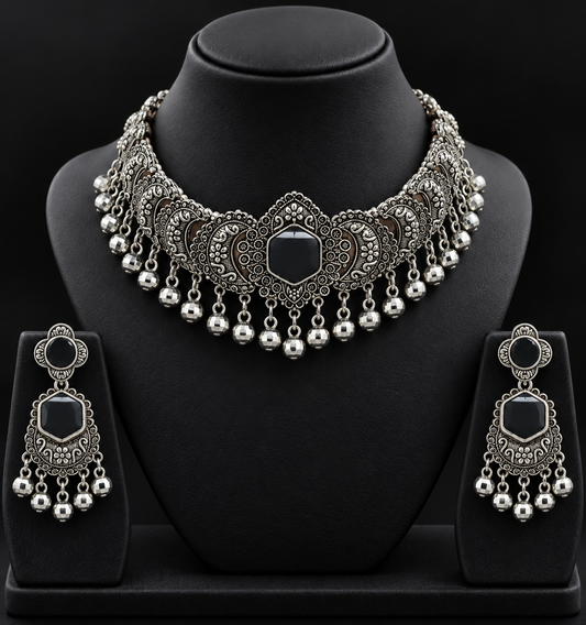 Zariya Jhumka Necklace Set