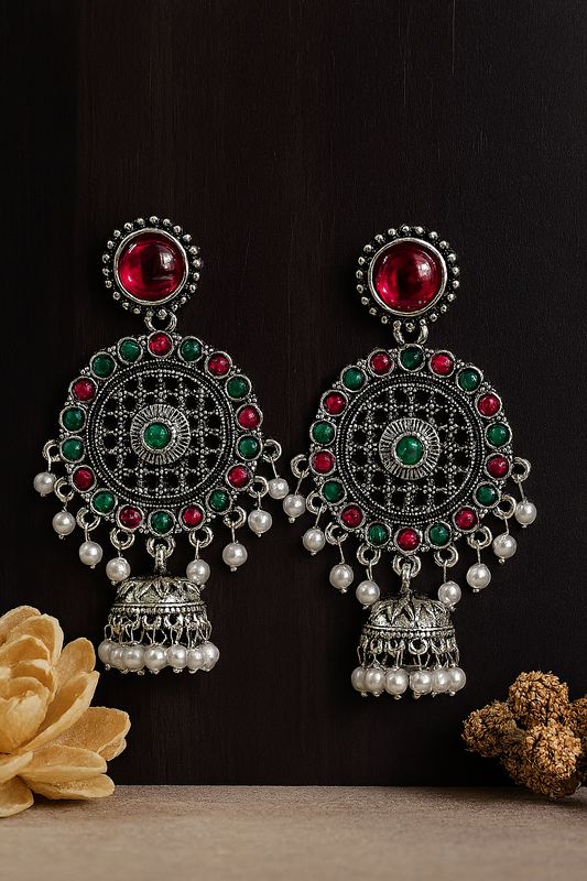 Multi Color Festive Aura Earrings