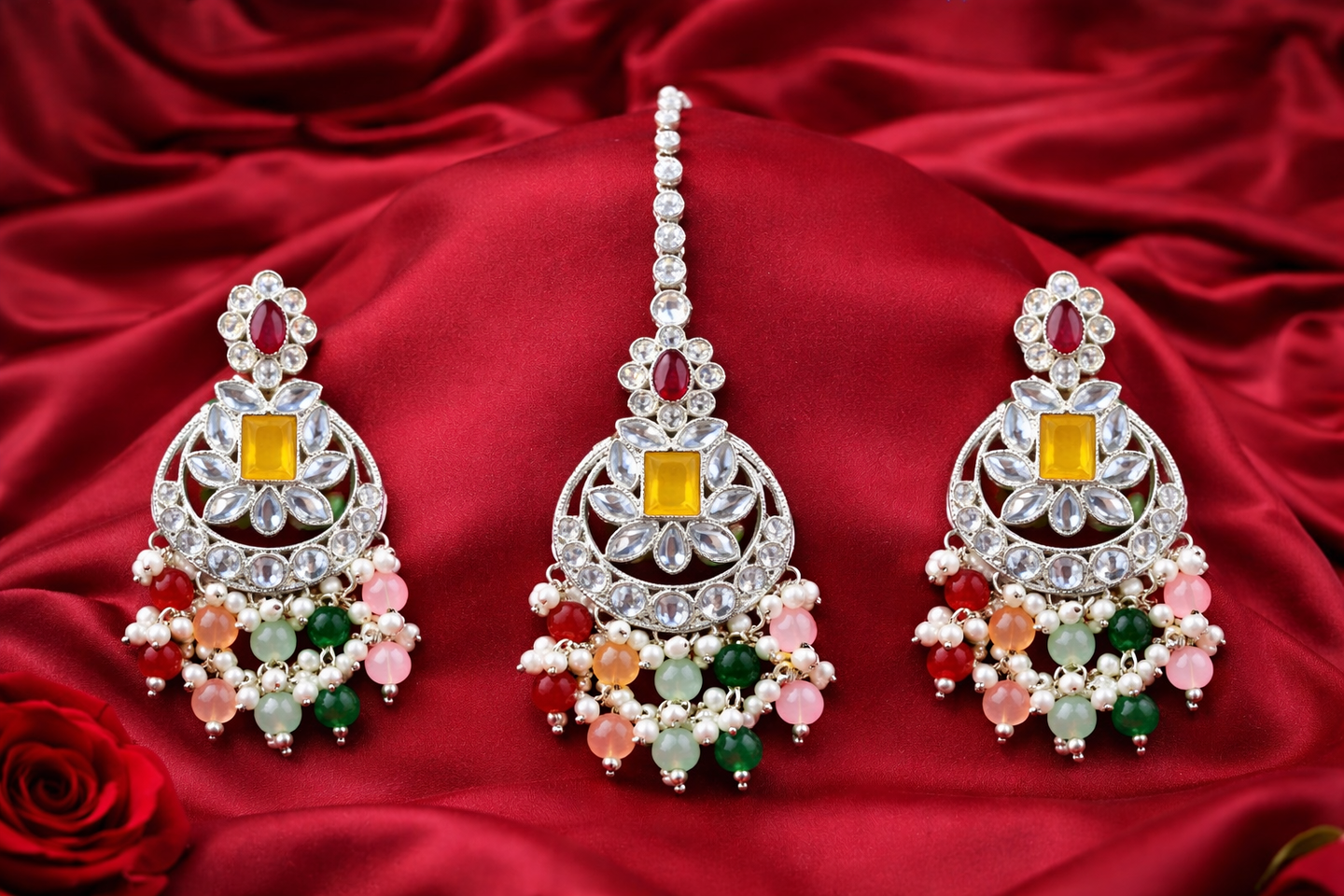 RangMahal Navratna Kundan Choker Set