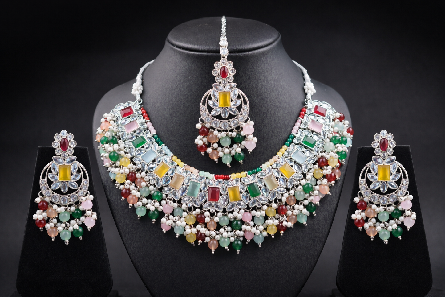 RangMahal Navratna Kundan Choker Set