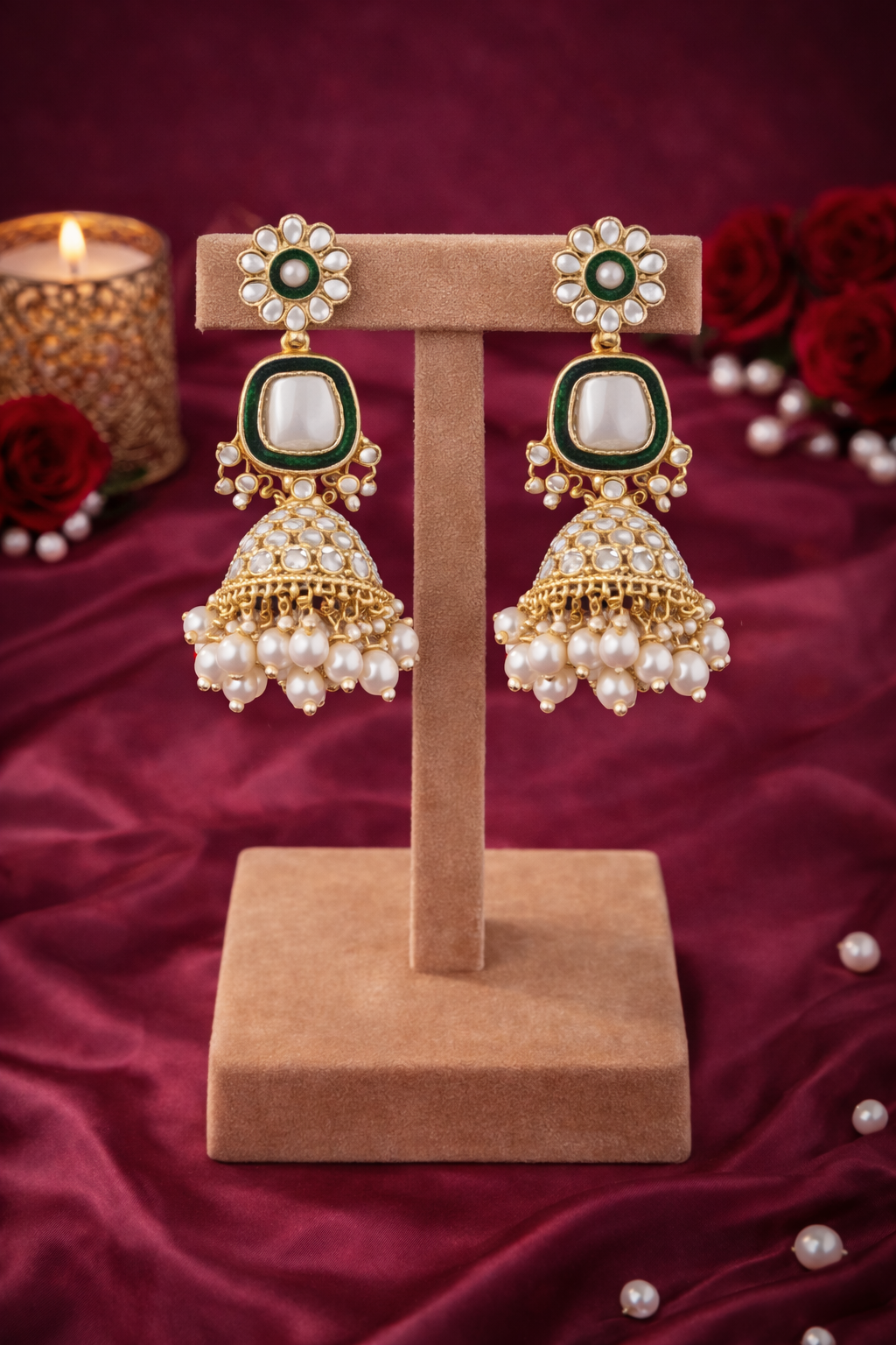 Noorvanya Kundan Pearl Set