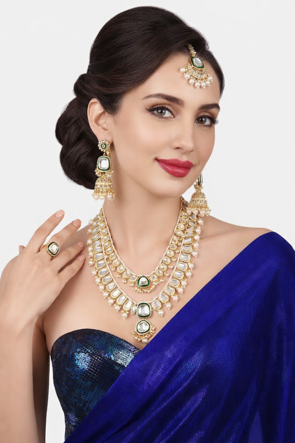 Noorvanya Kundan Pearl Set