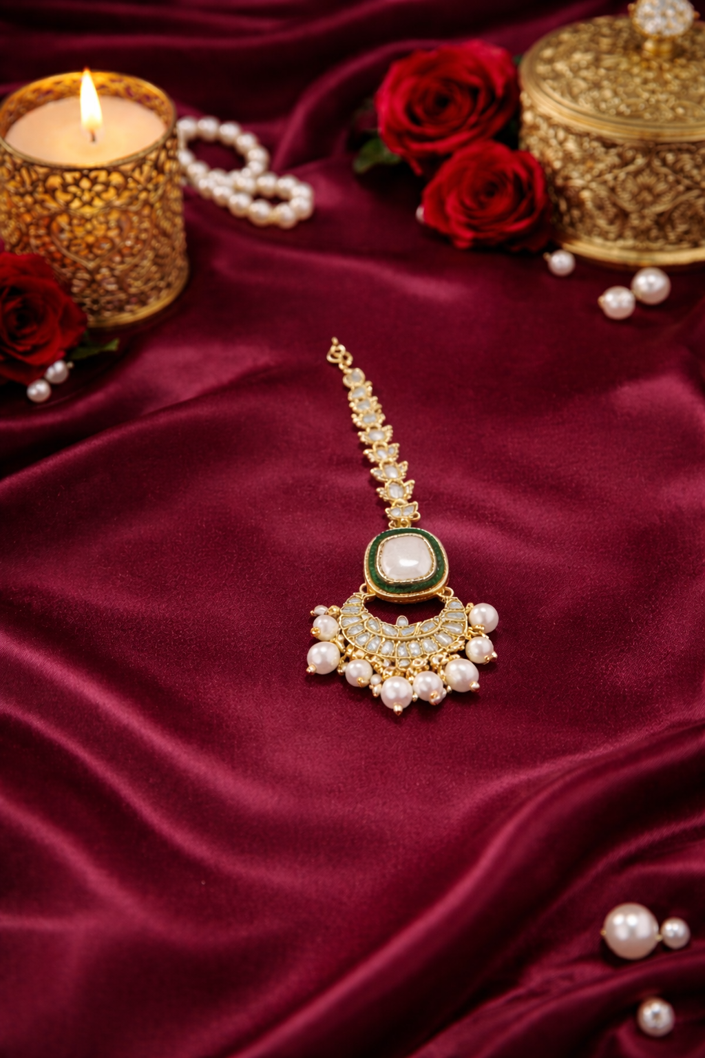 Noorvanya Kundan Pearl Set