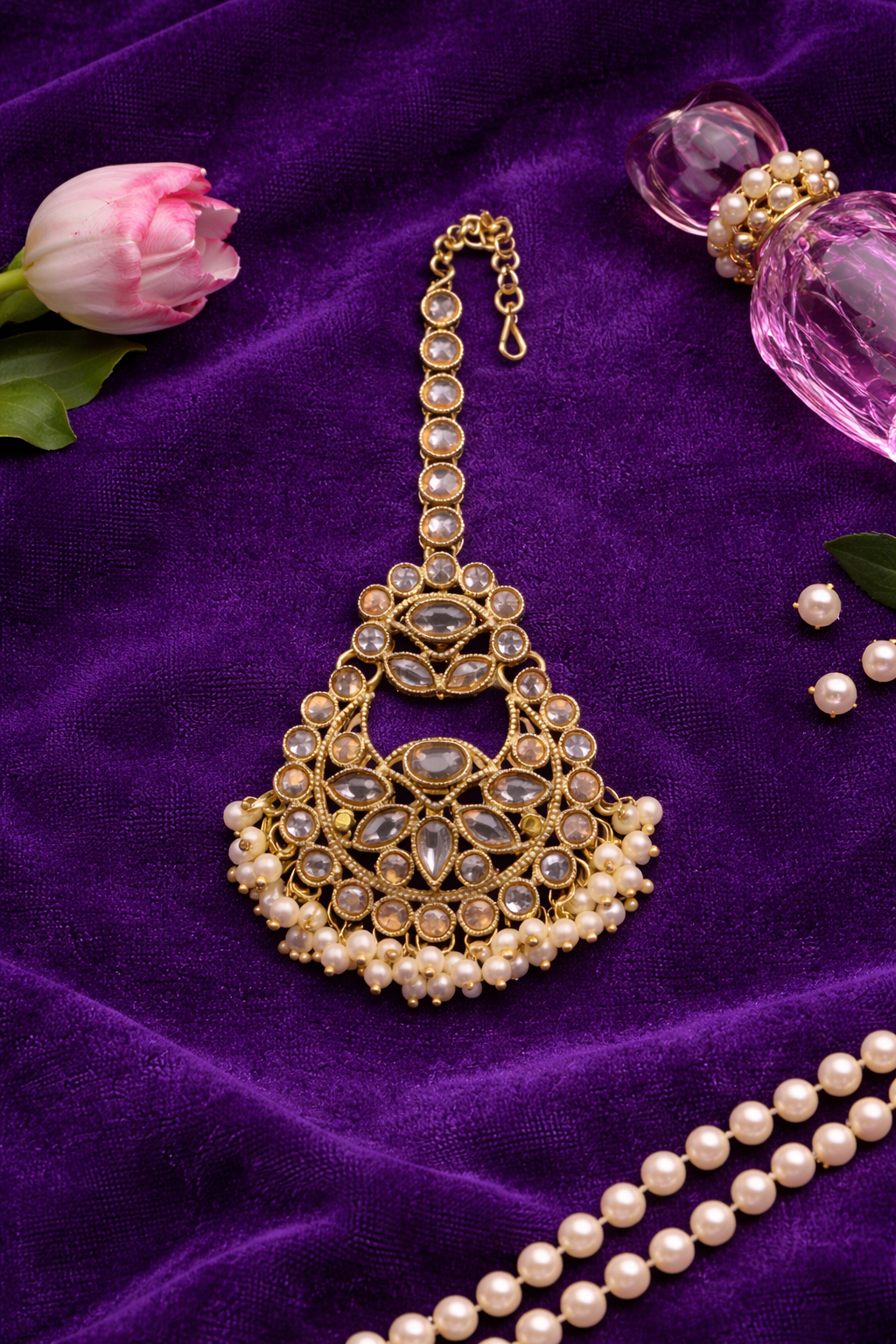 Chandrika Pearl Kundan Set