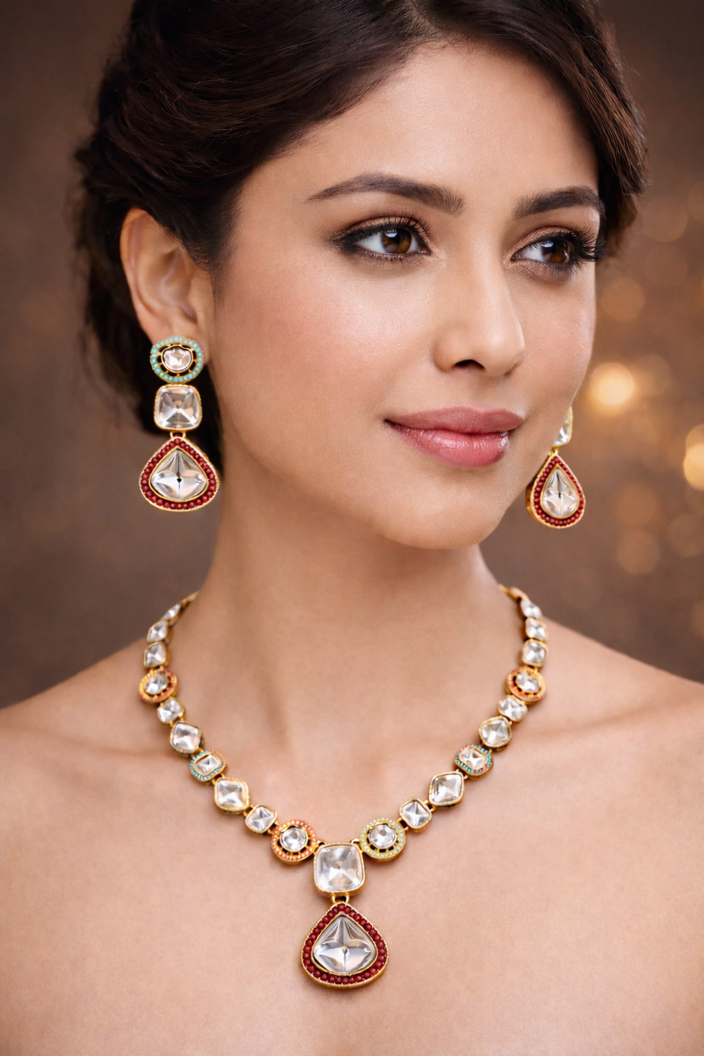 Rajwada Prism Necklace Set
