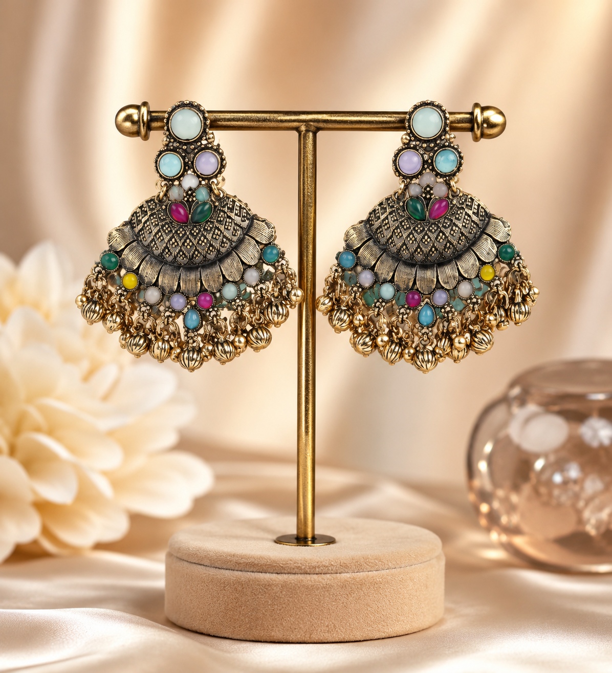 Navrang Noor Chandbali Earrings
