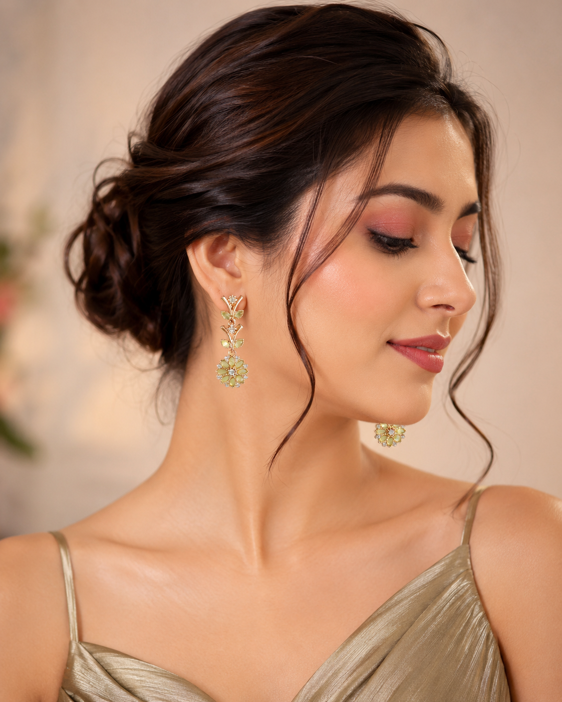 Blooming Petal Drop Earrings