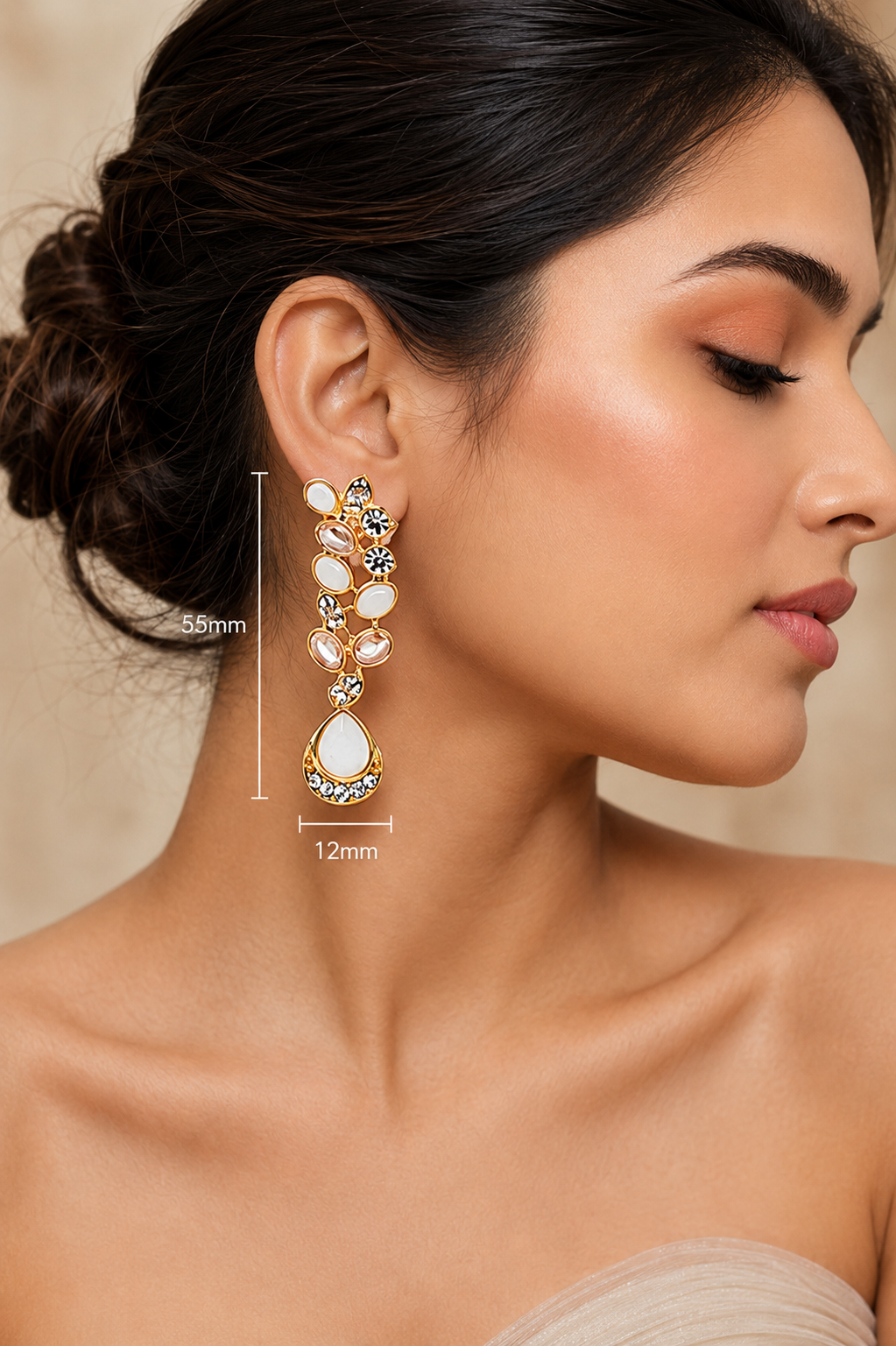 Peaarl Celestial Raindrop Earrings