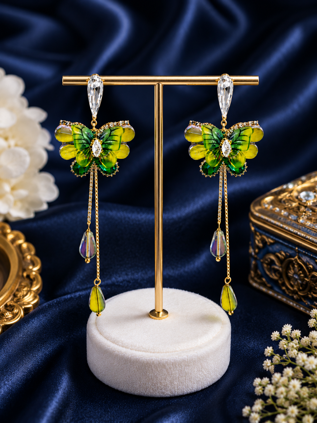 Handcrafted Butterfly Drop Earrings