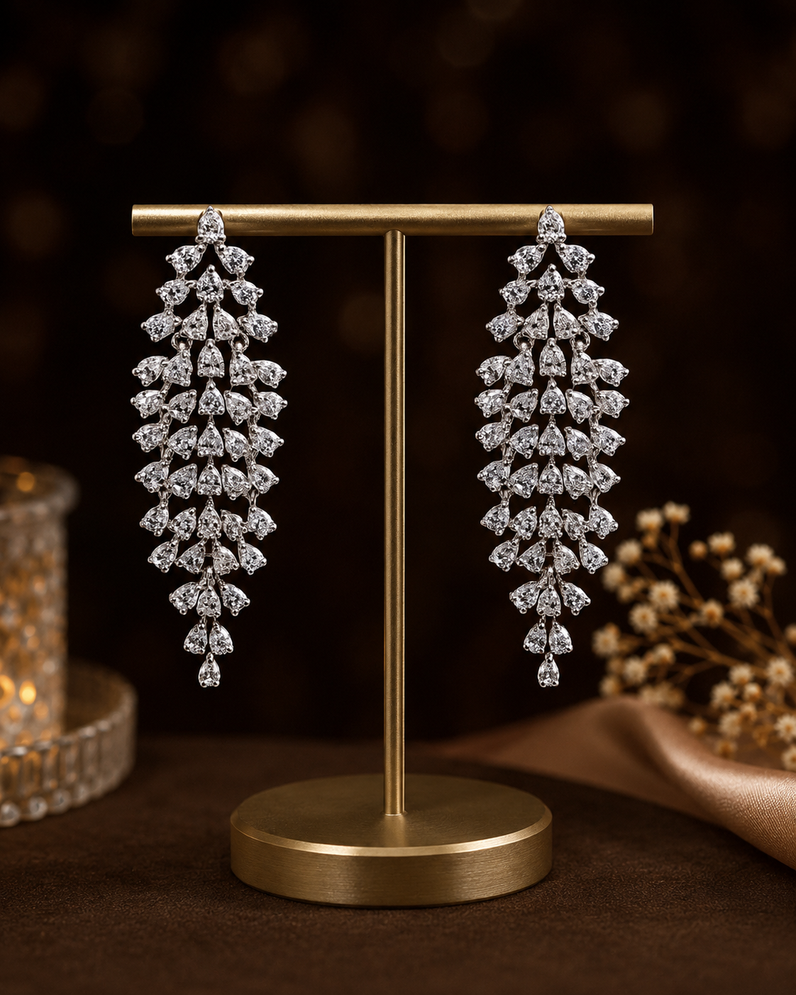 Diamond Radiance Drop Earrings