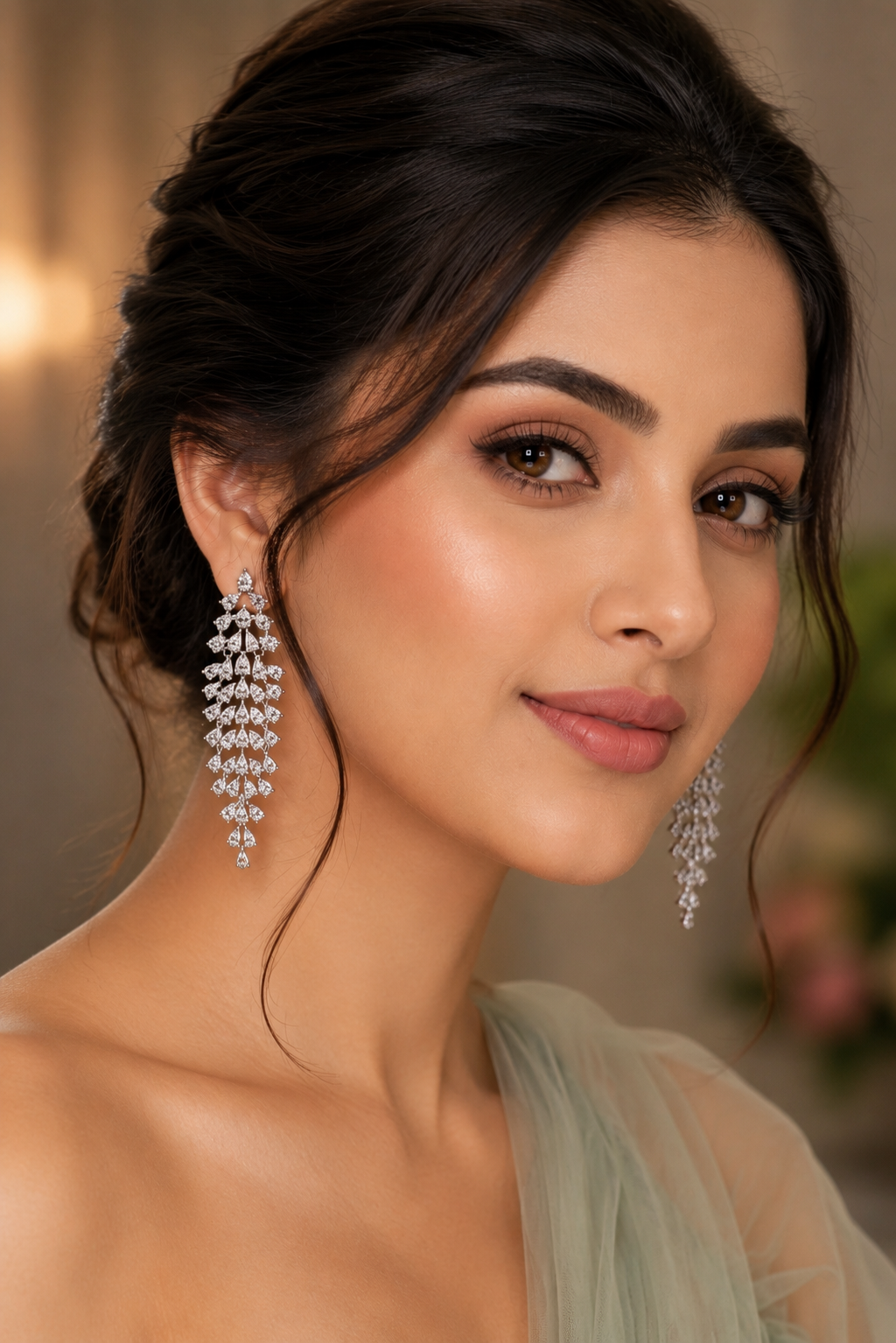 Diamond Radiance Drop Earrings