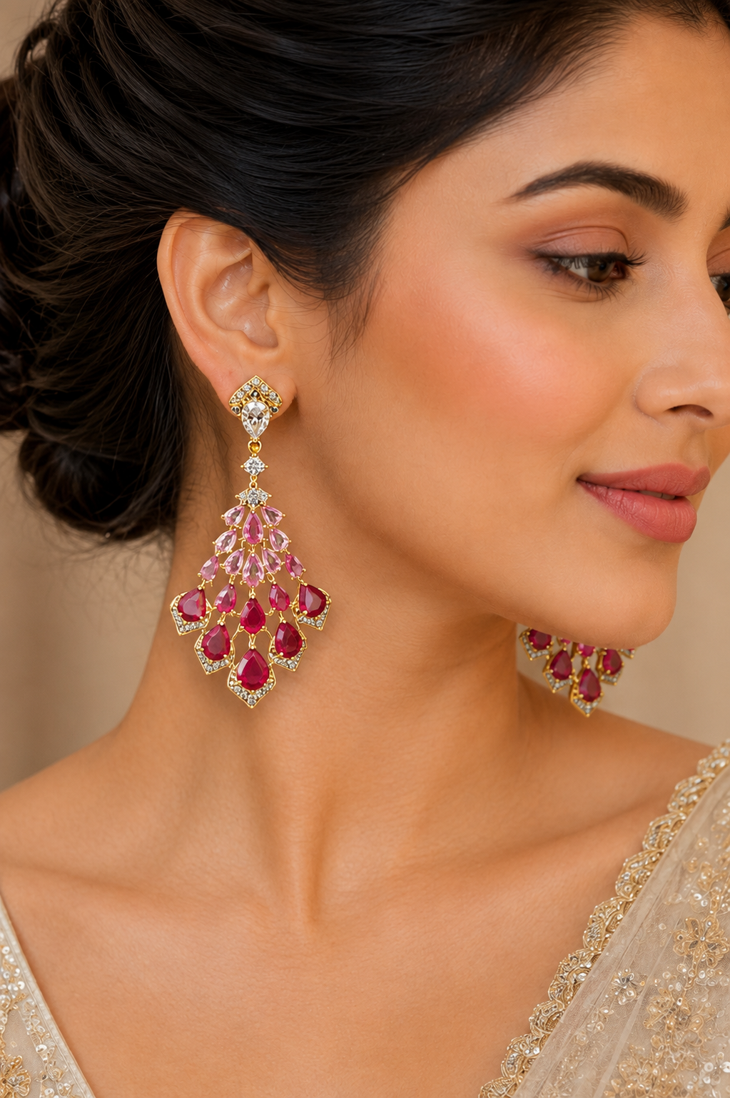 Rose Cascade Earrings