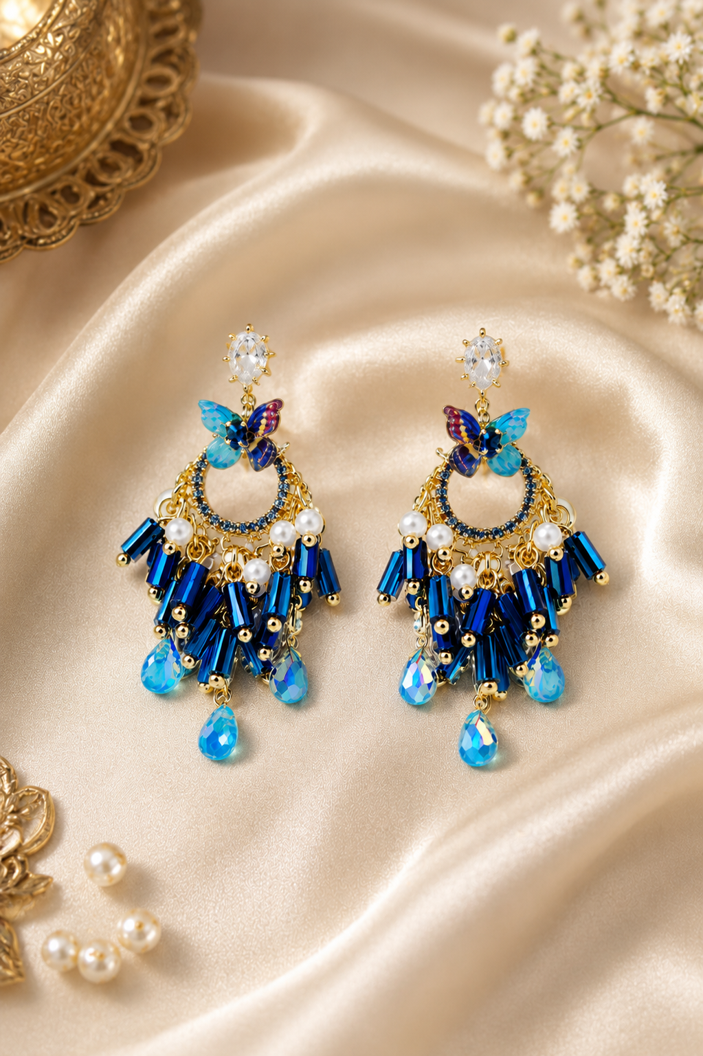 Blue Celestial Butterfly Elegance
