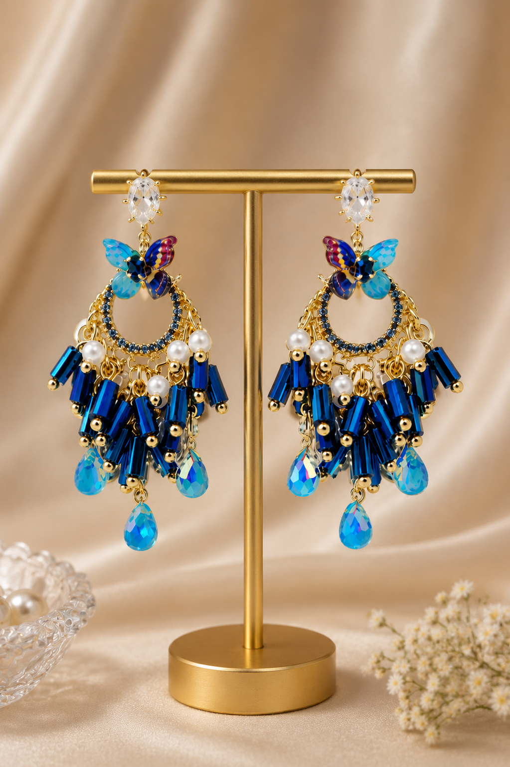 Blue Celestial Butterfly Elegance
