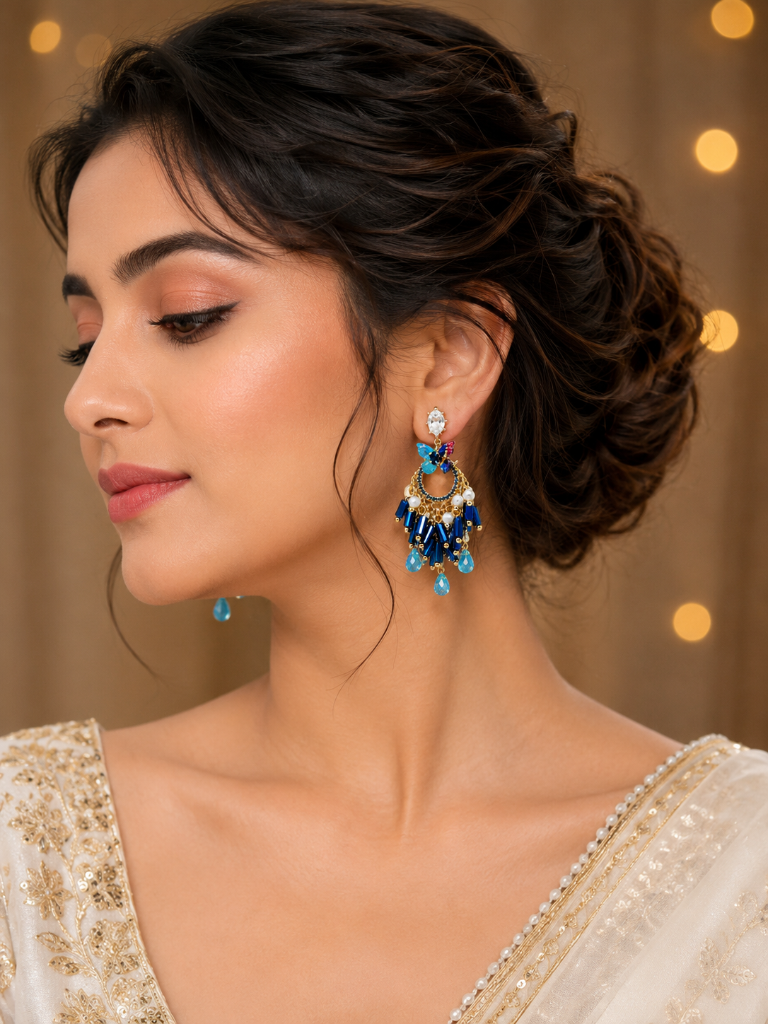 Blue Celestial Butterfly Elegance