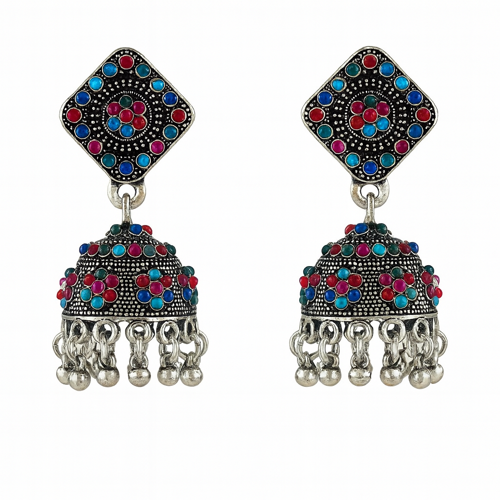 Noor-e-Rang Jhumkas