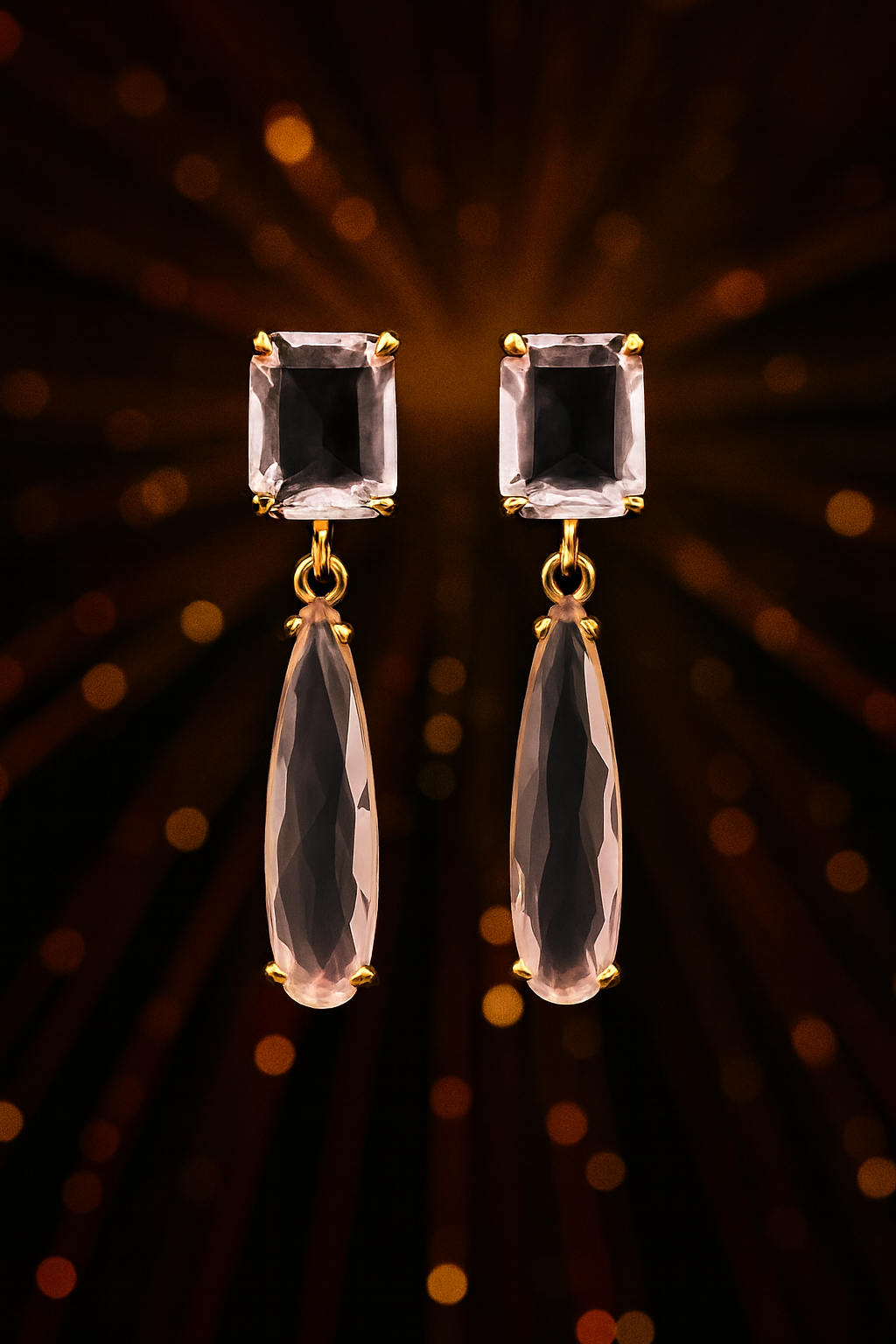 Crystal Elegance Drop Earrings