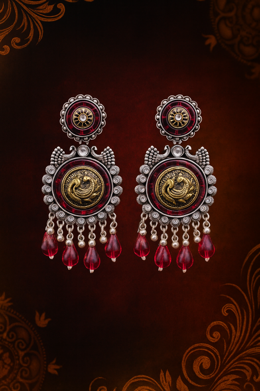 Rudra Rooh Oxidized Chandbali