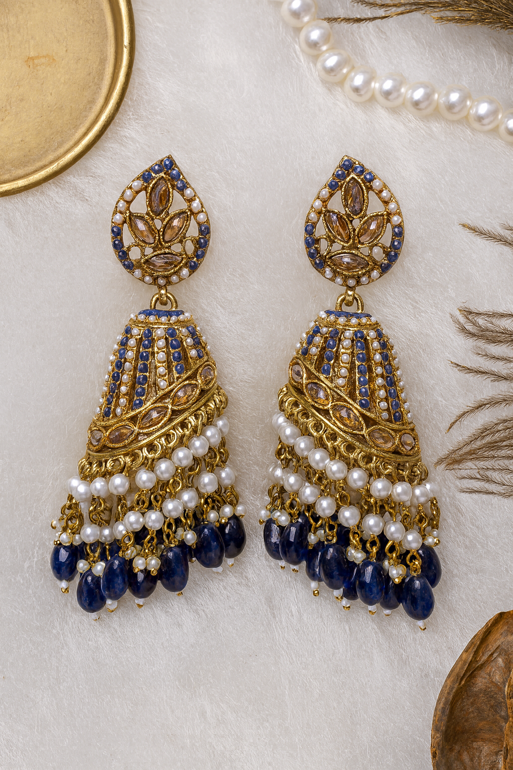 Midnight Royale Jhumkas