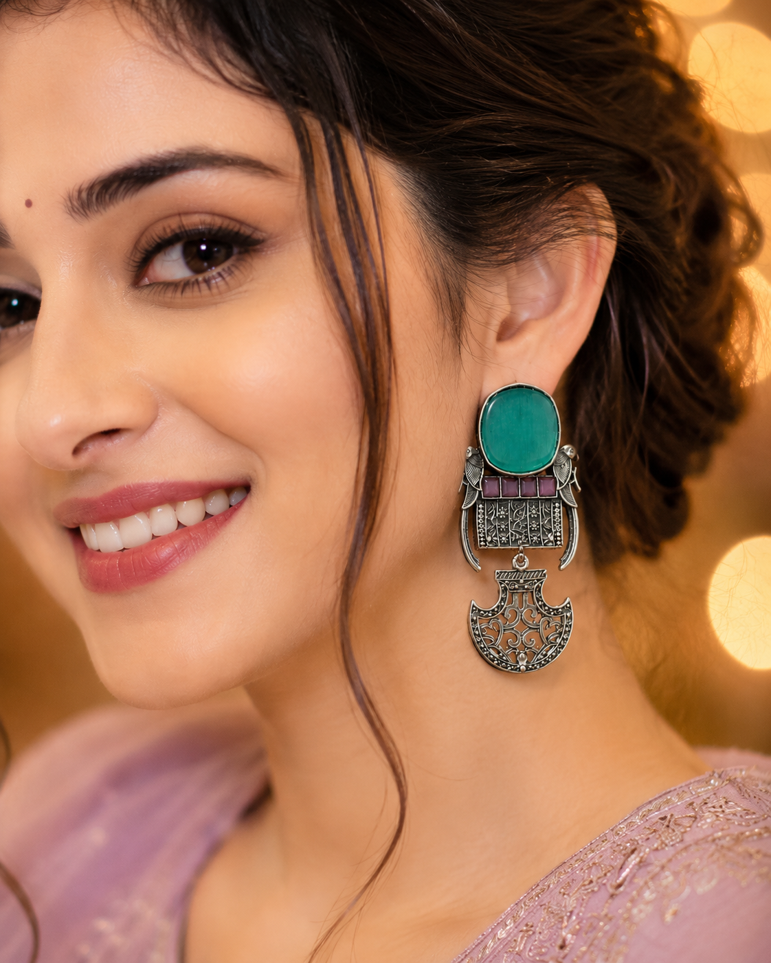 Emerald Heritage Drop Earrings