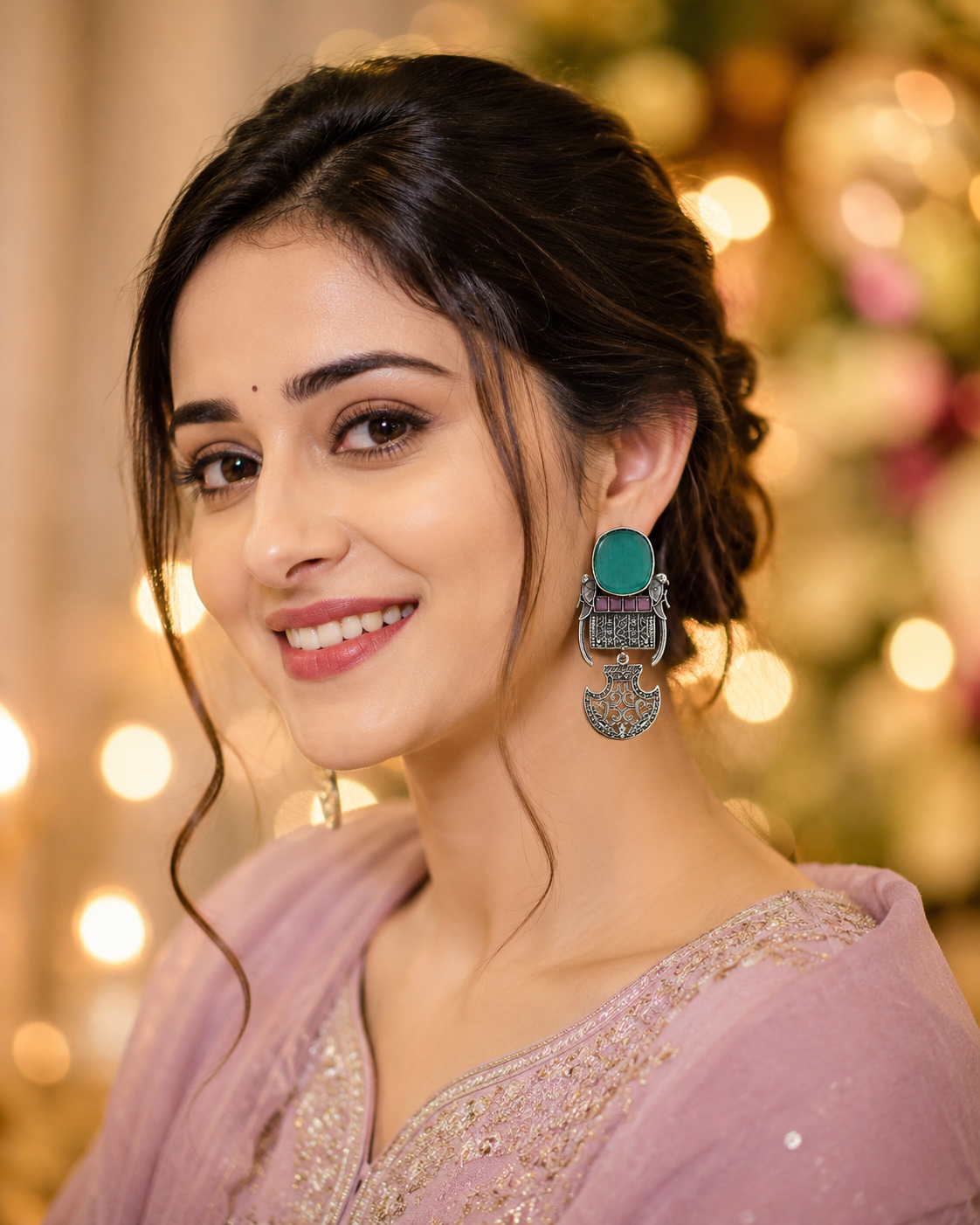 Emerald Heritage Drop Earrings