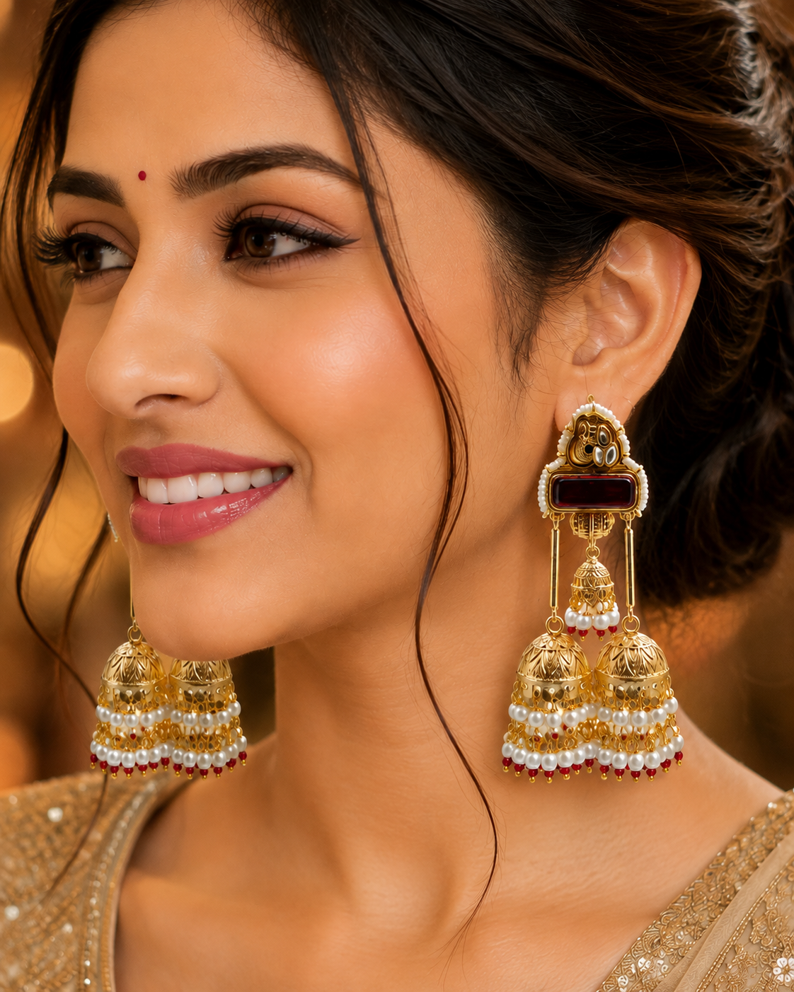 Rajsi Ruby Jhumka