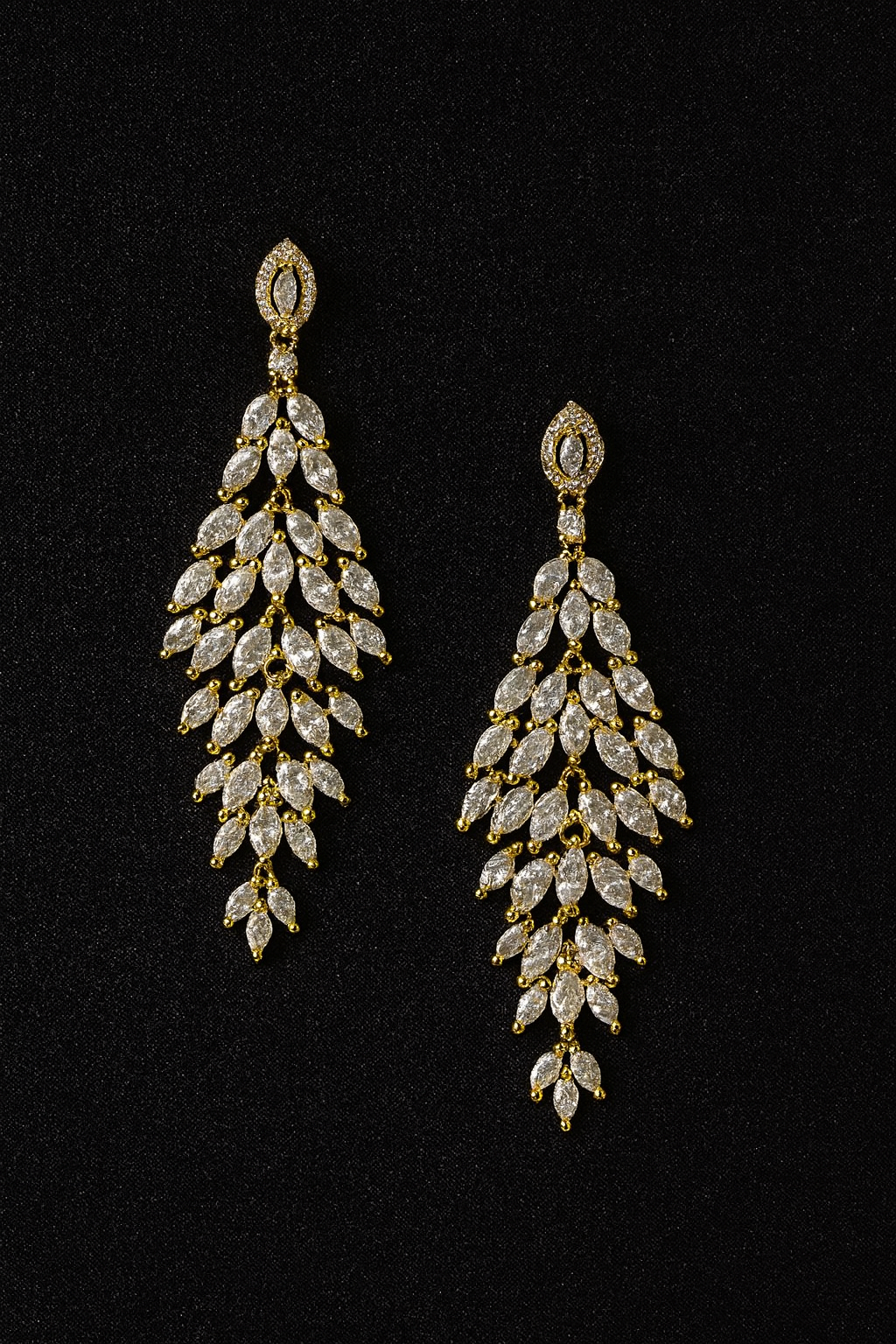 Crystal Cascade Luxe Earrings